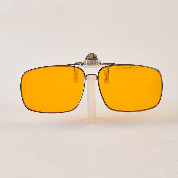 نظارات ليزر Myopia Dedicated 190nm~490nm UV Blue Laser Protective Lens Clip VLT 50%